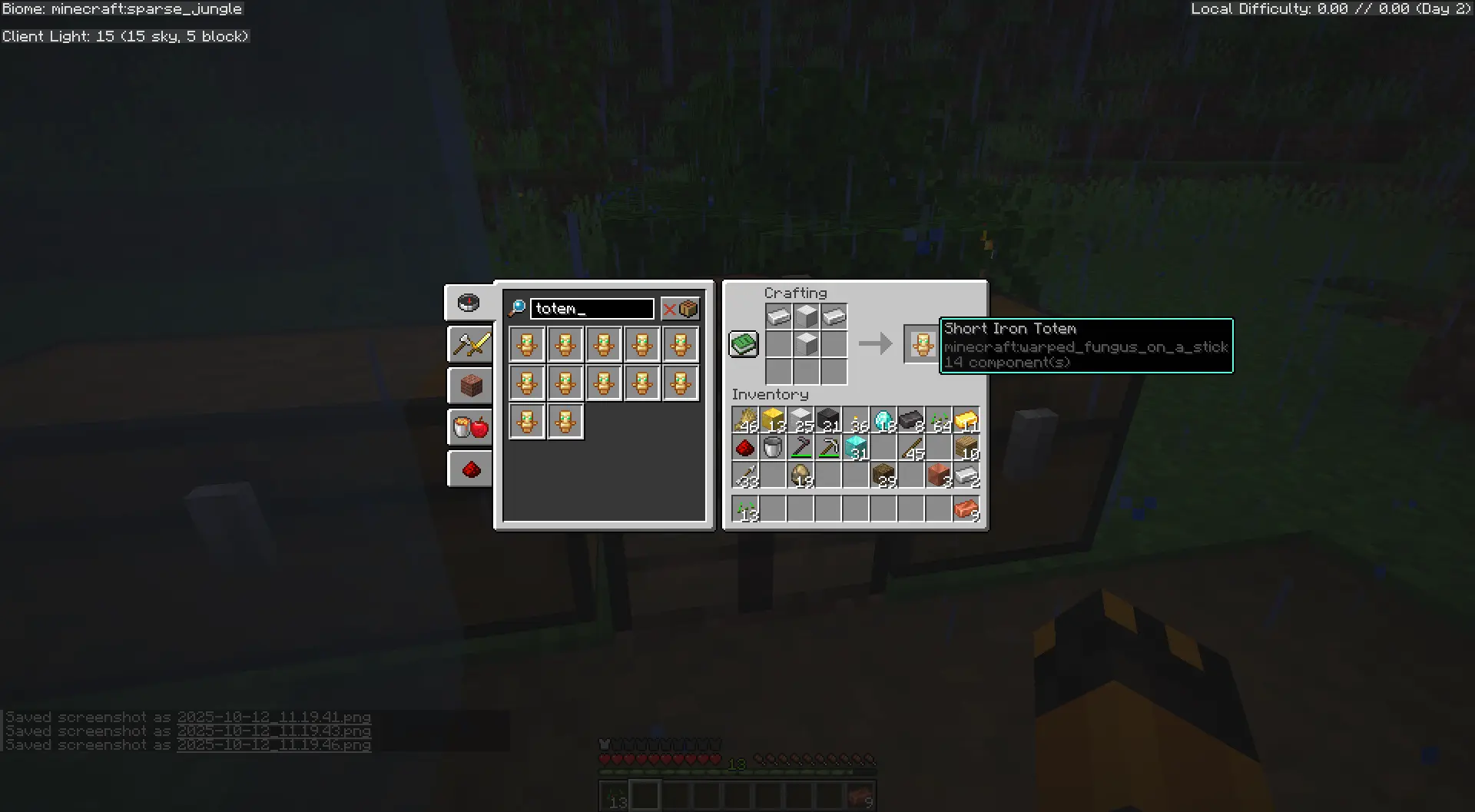 Iron Totem Short Recipe