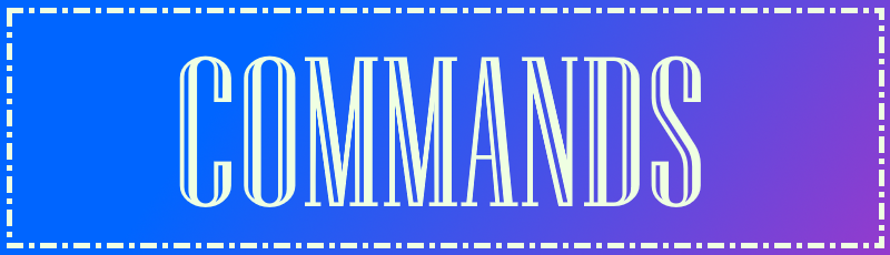 Commands Banner