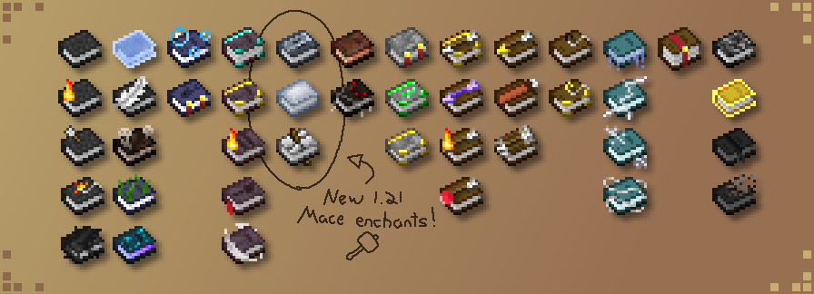 Page Banner previewing all the textures this resource pack contains