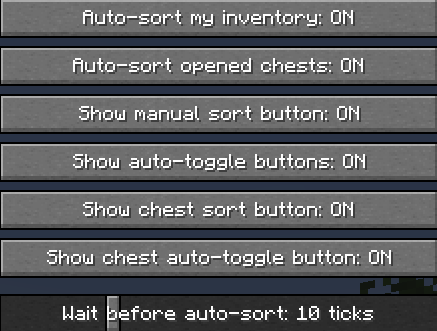 Flow Sort settings