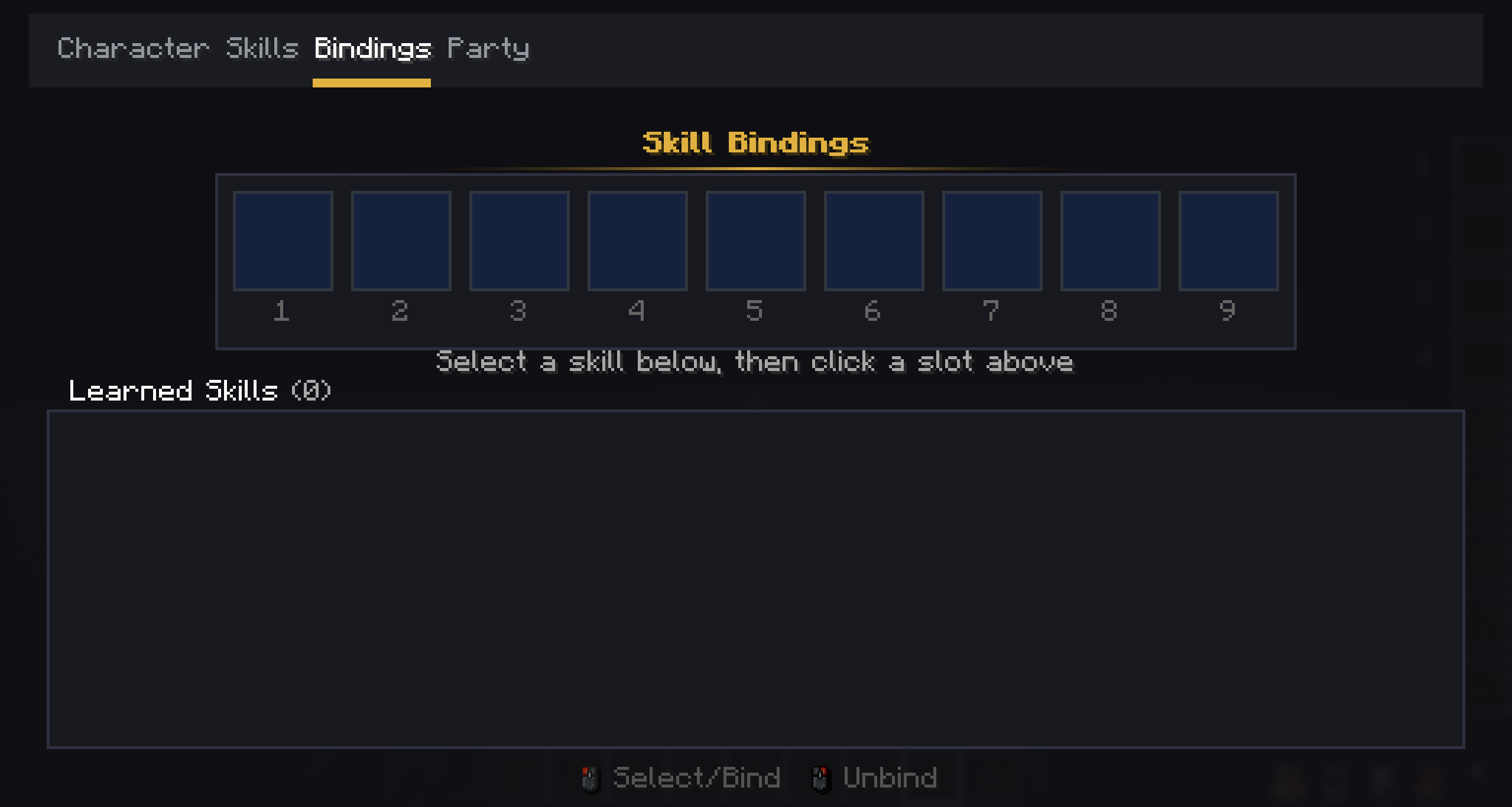 skill keybinding