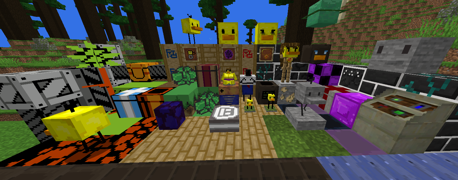 A lot of the blocks and item from the mod