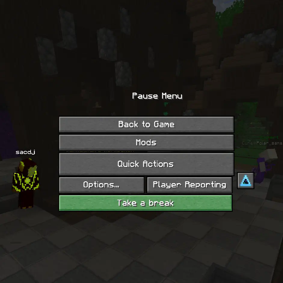 Shows Green button highlight