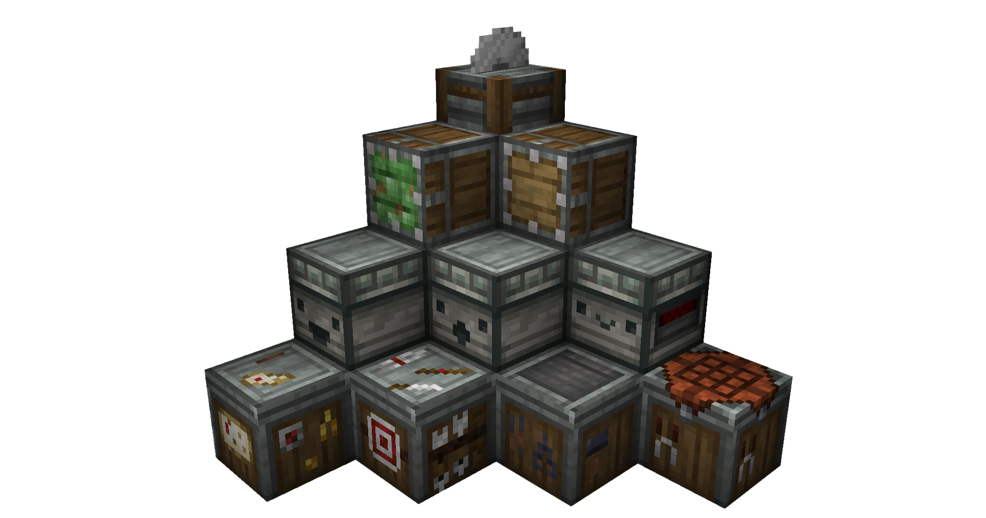 Create vanilla minecraft style blocks