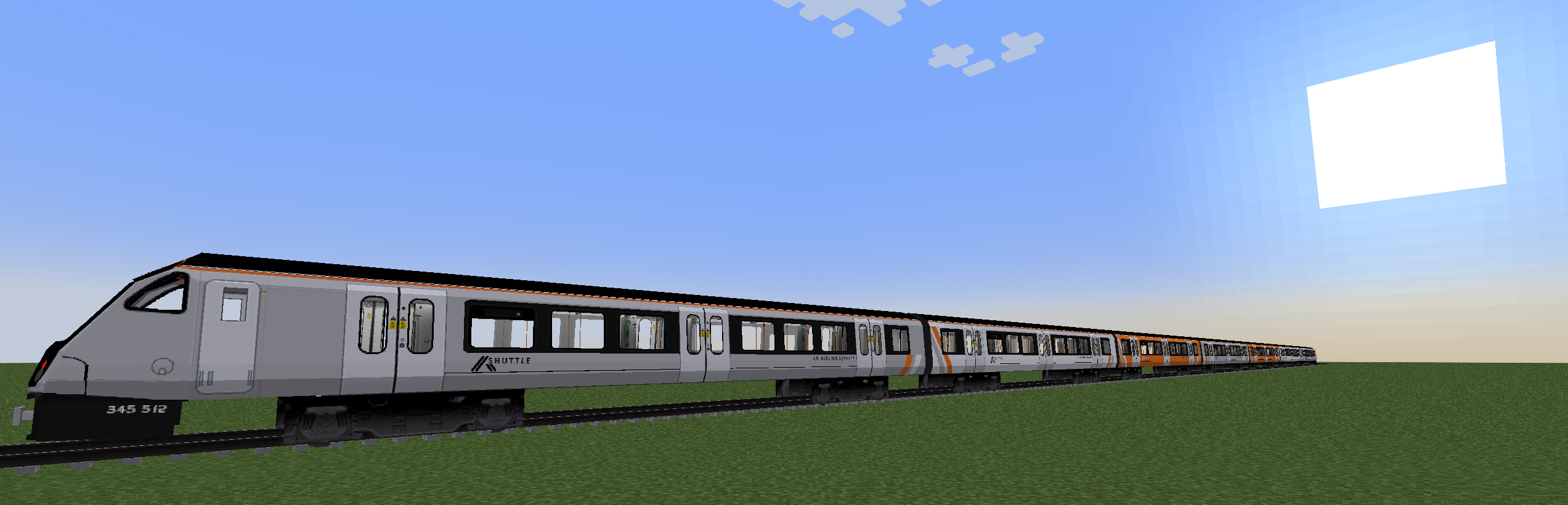 Image showing the AL 345 model, taken from the front of the train