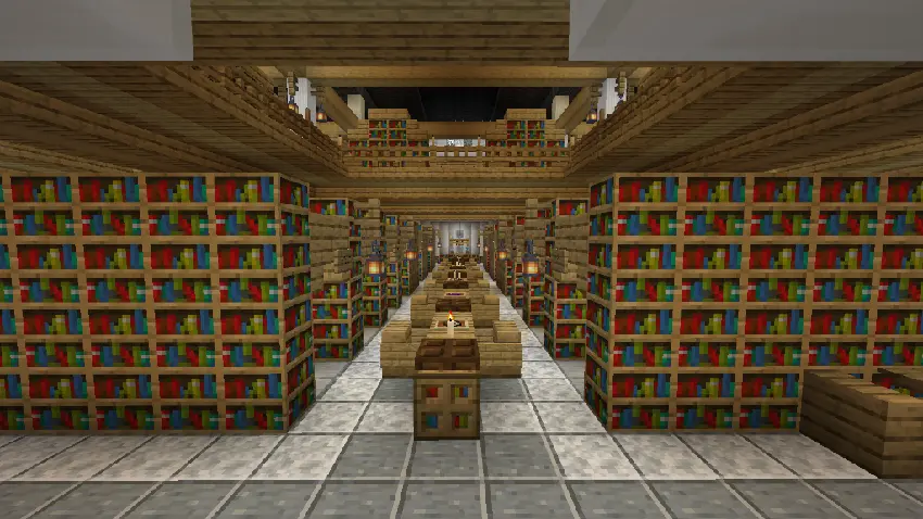 Inside of the Lost Library structure