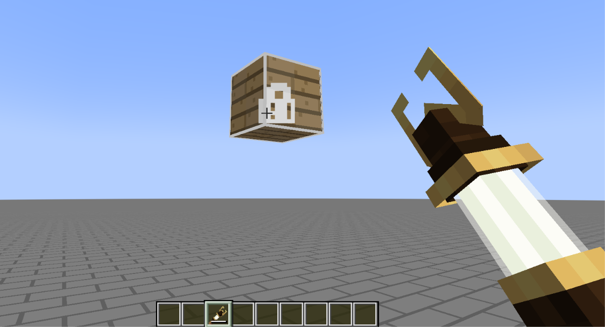 floating of oak planks using the staff