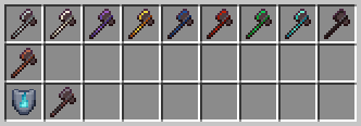 "Heat" Smithing Template on netherite axes