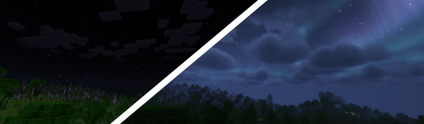 Shaders Off/On - Night Time