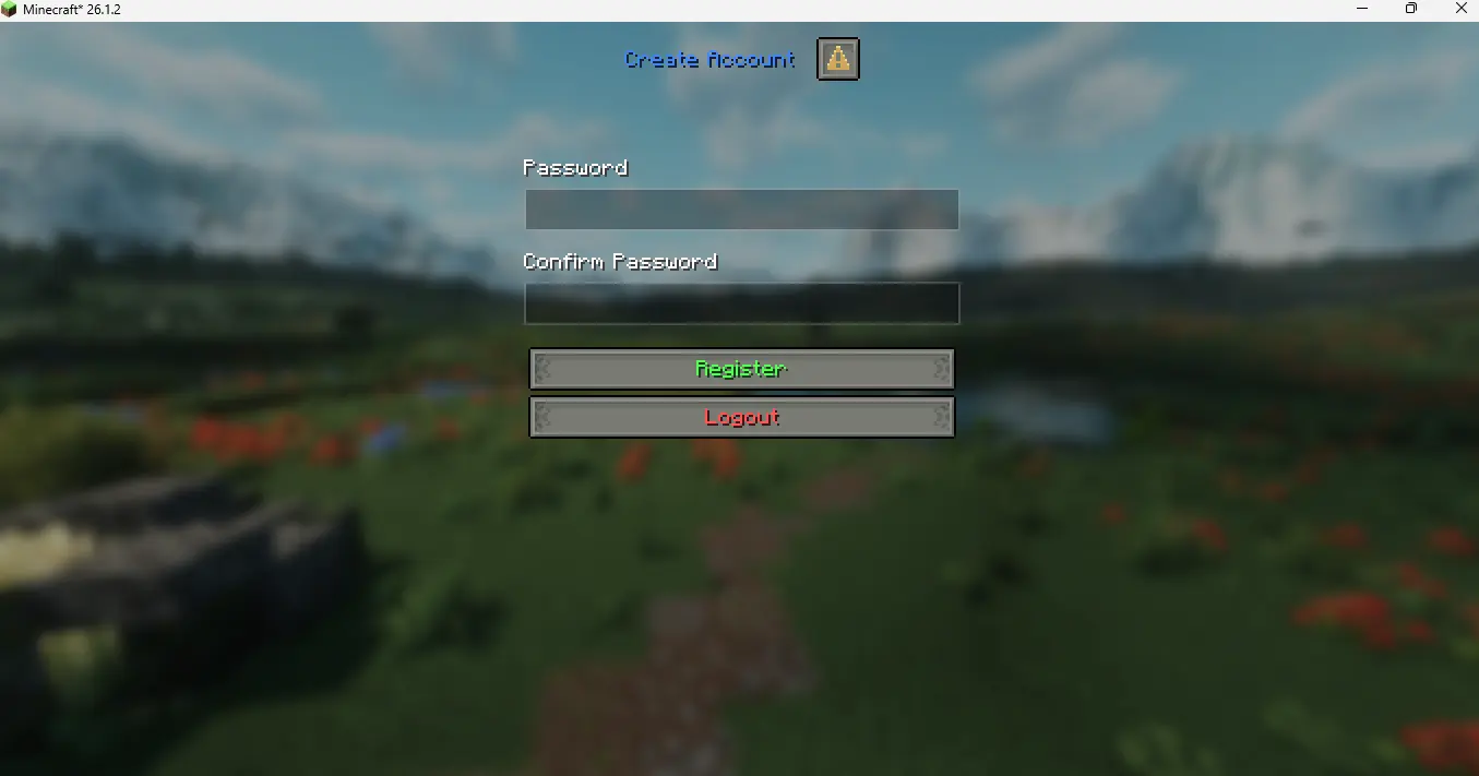 Register dialog
