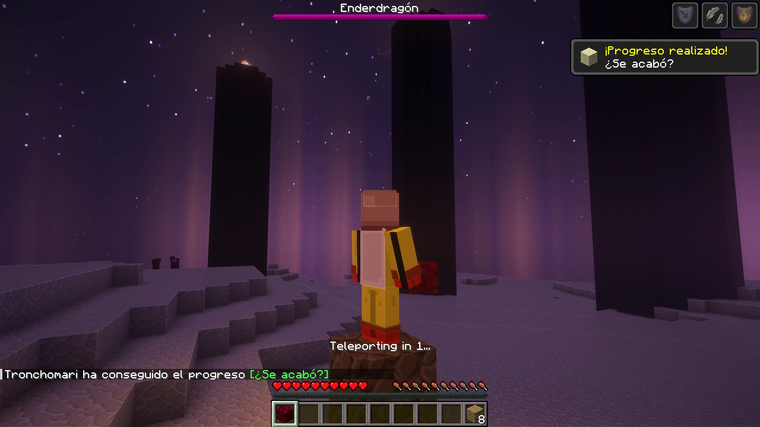 Teleport after achievement