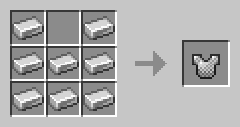 crafting recipe showing new chainmail armor recipe.