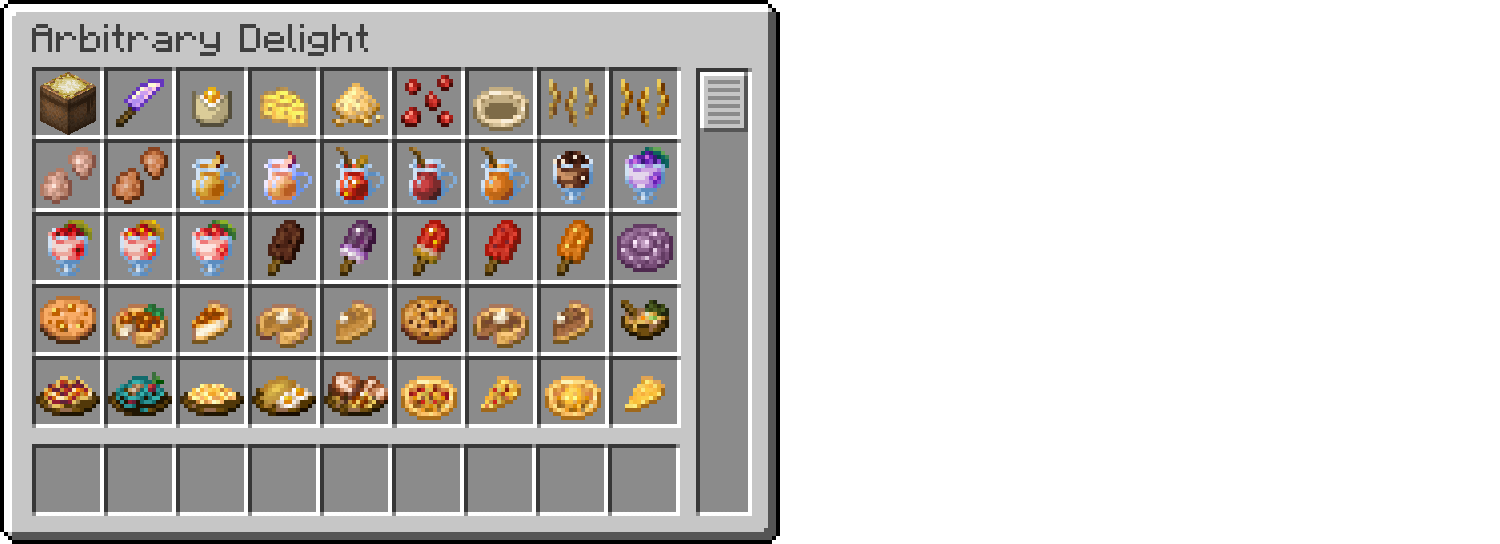 arbitrary delight list