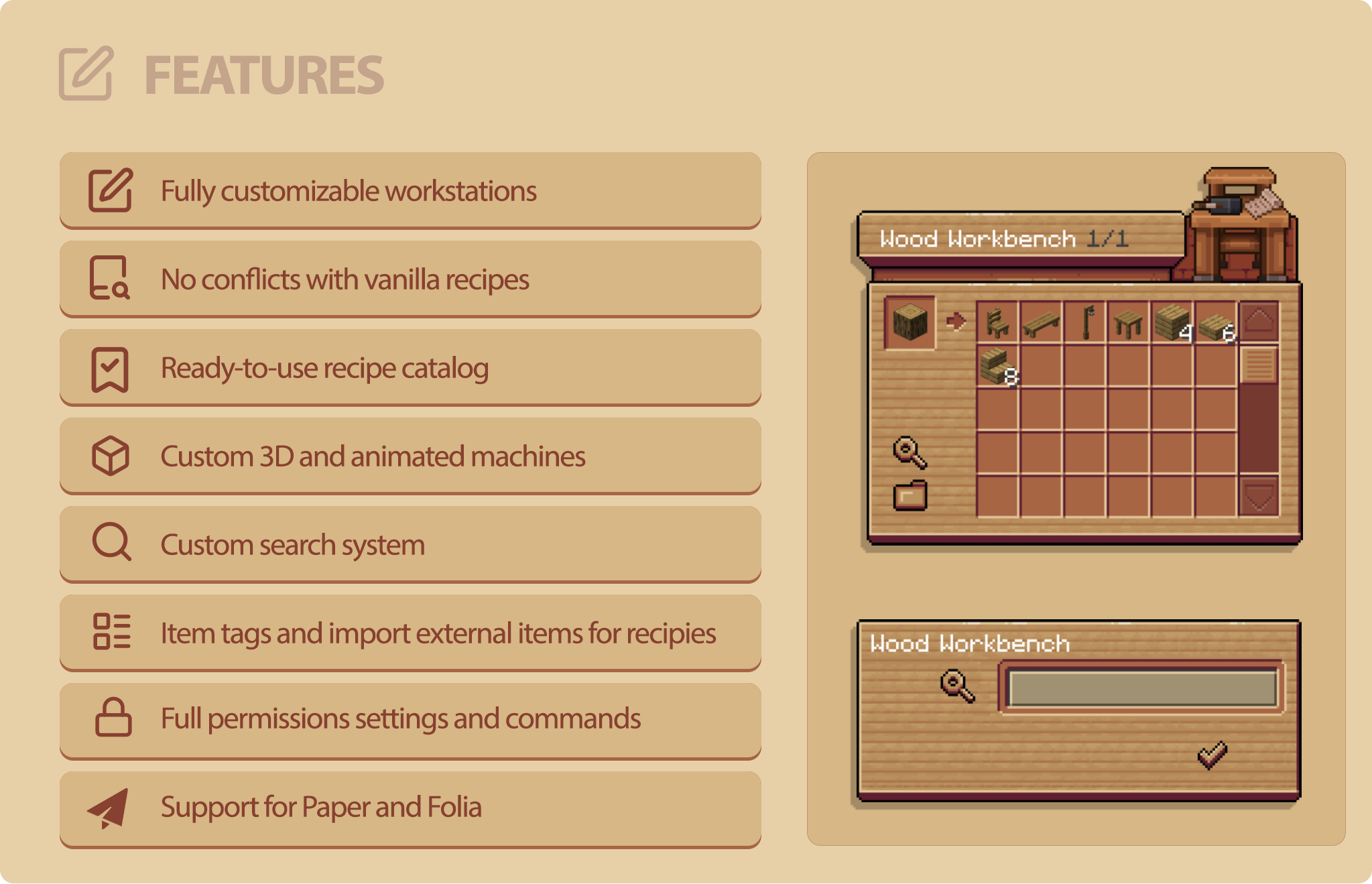 custom workstations features