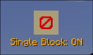 Single block mode toggle