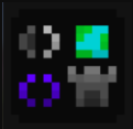 Curly brackets, a globe, a tower and a speaker with a dark background - the new unknown server icon