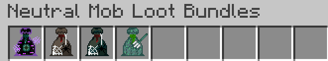 Neutral Mob Loot Bundles