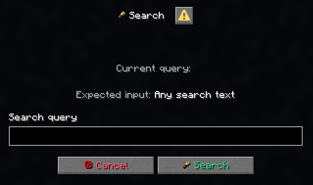 Search easily for recipes with the help of dialog menus