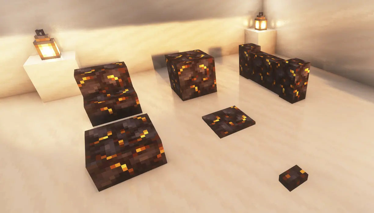 Gilded Blackstone blocks