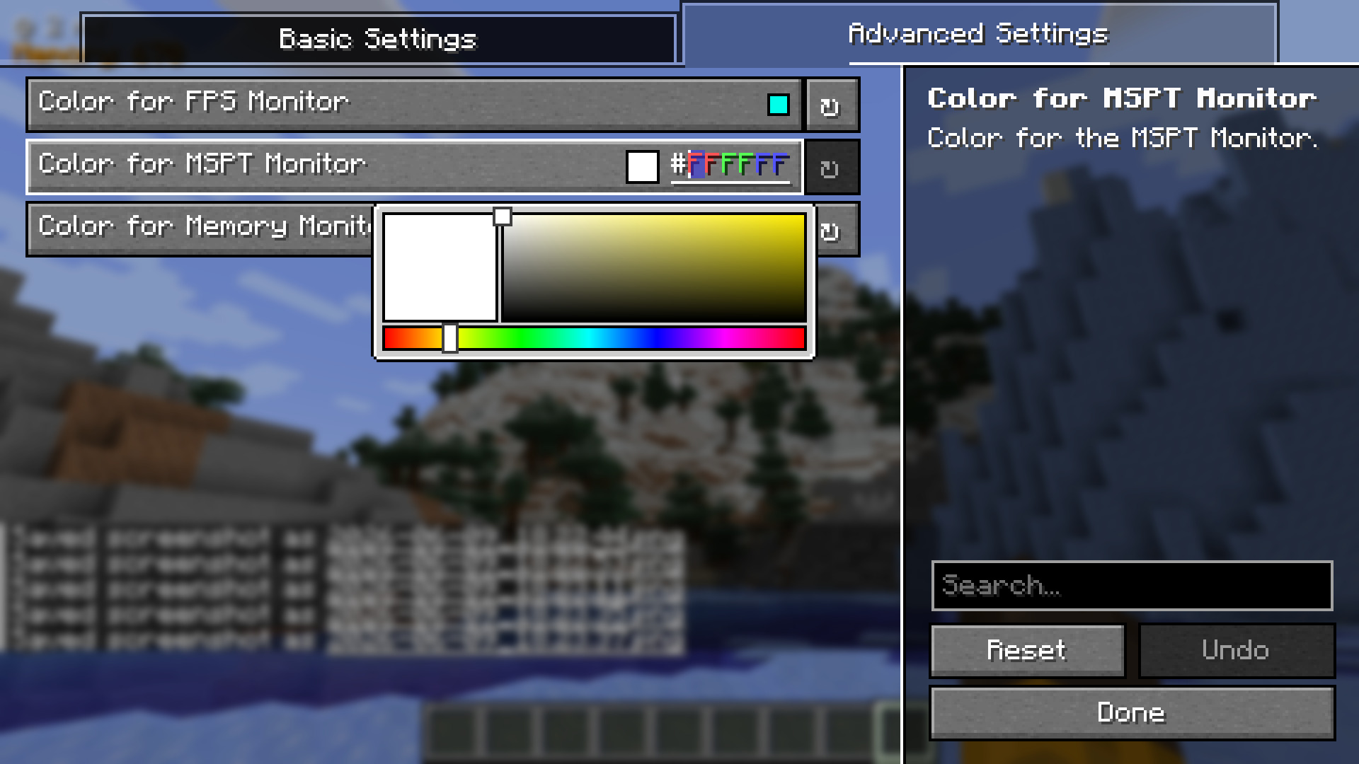 advanced config