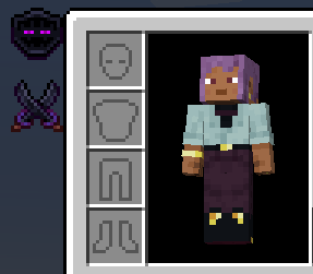 The team UI in the player's inventory. The player is on the Black team.
