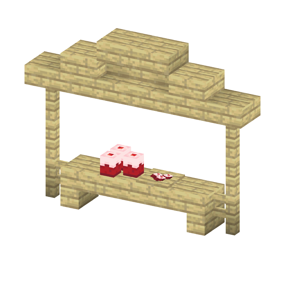 Cake item and block