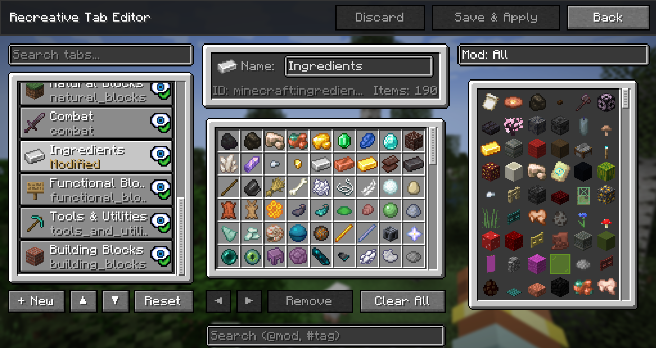 In-game editor