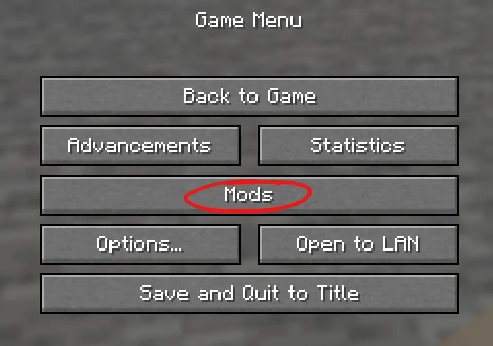 mods button location
