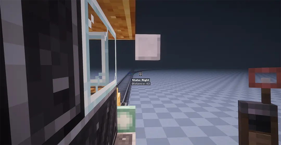 aiming at the switch