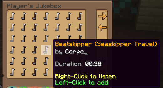 wynncraft's jukebox feature