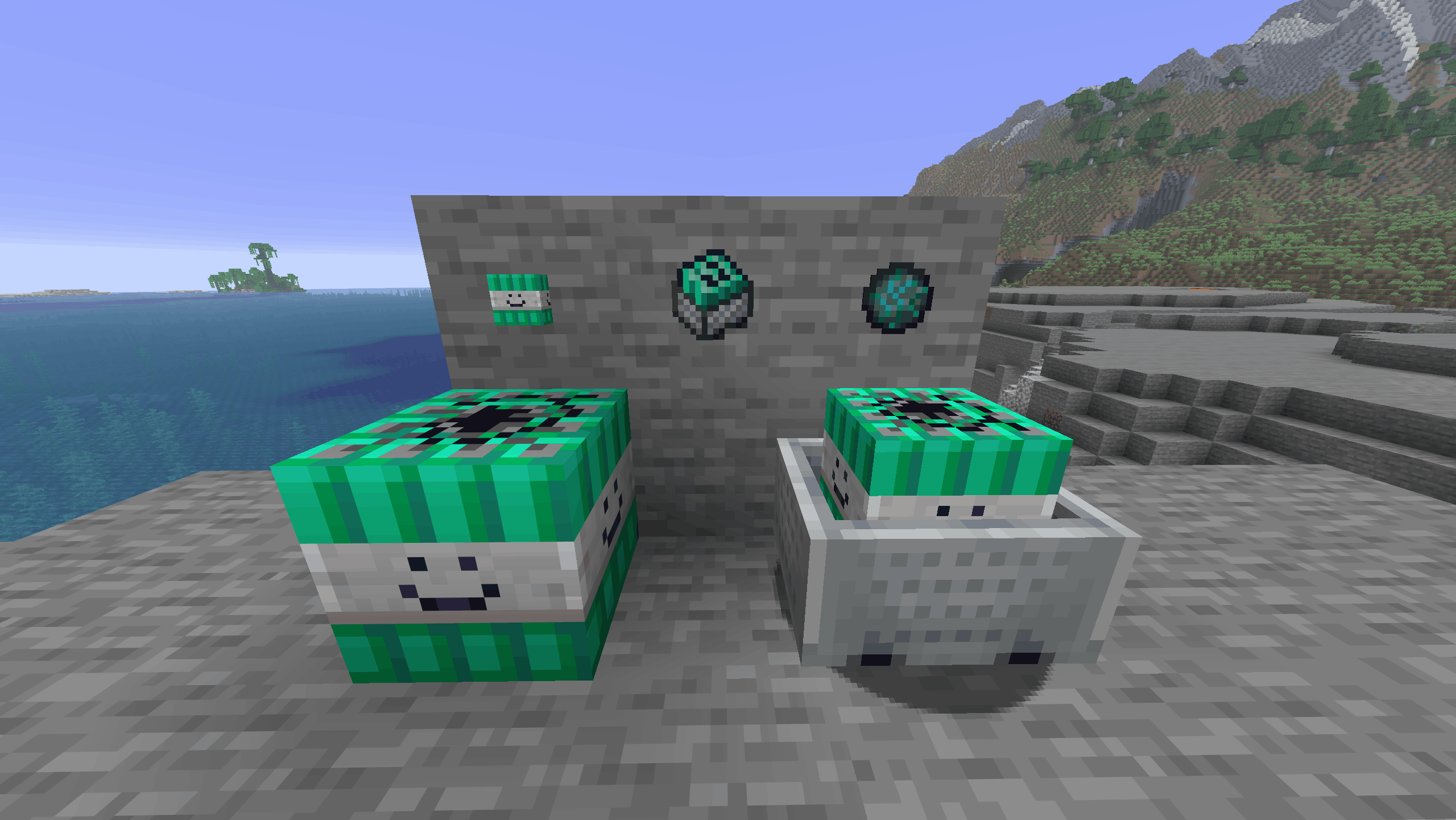 Example of the retextured explosives.