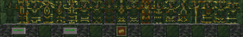 Malachite Armor Gold Trims