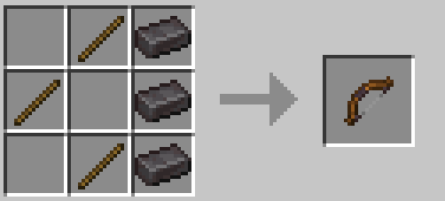 Netherite bow crafting recipe