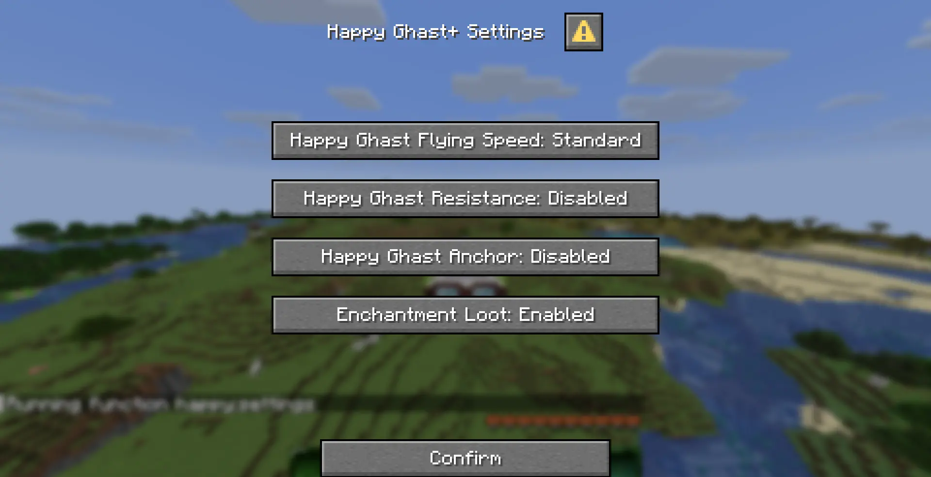 Settings Menu