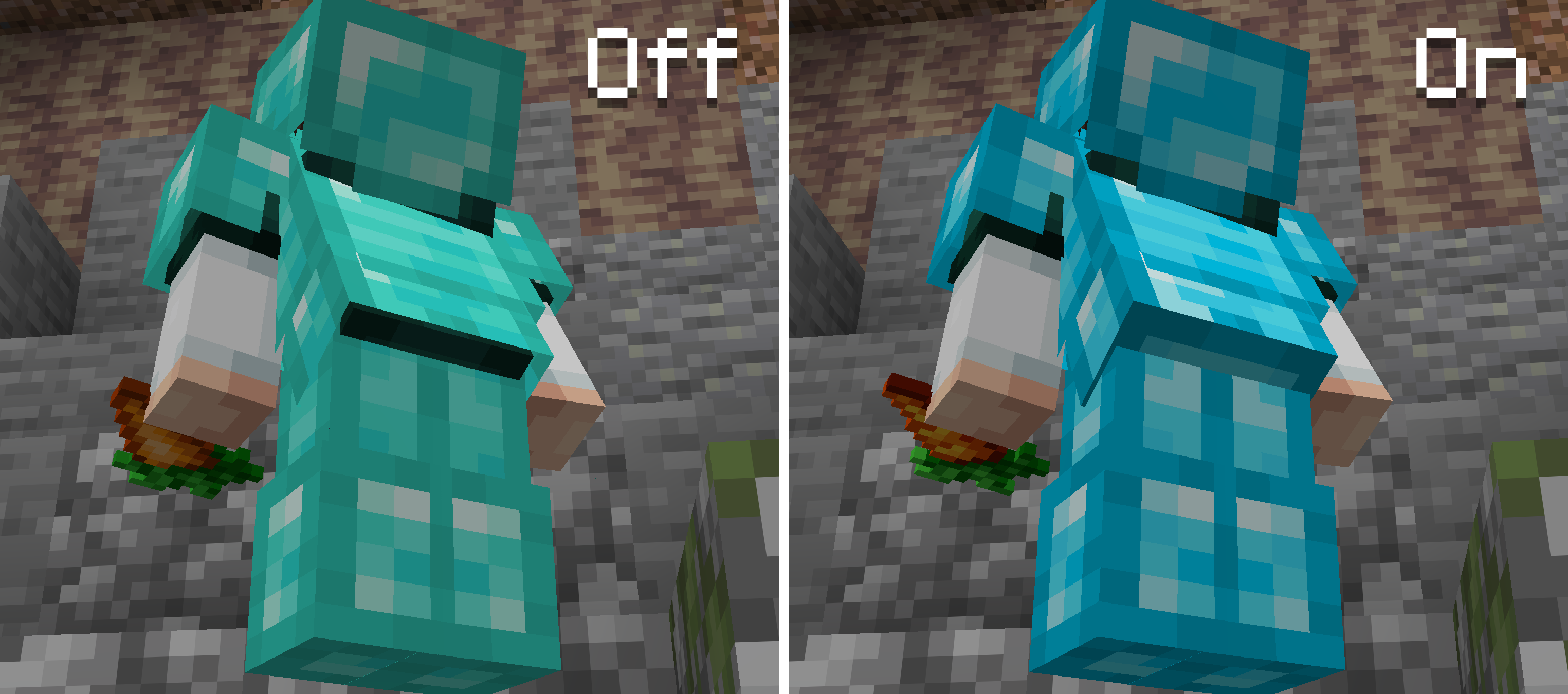 Minecraft Armor Leggings Texture Fix Comparison