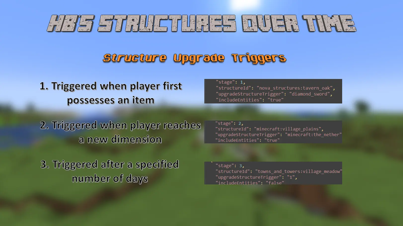 Upgrade Structure Triggers