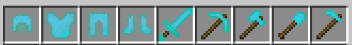This image shows the items made from Mithril.