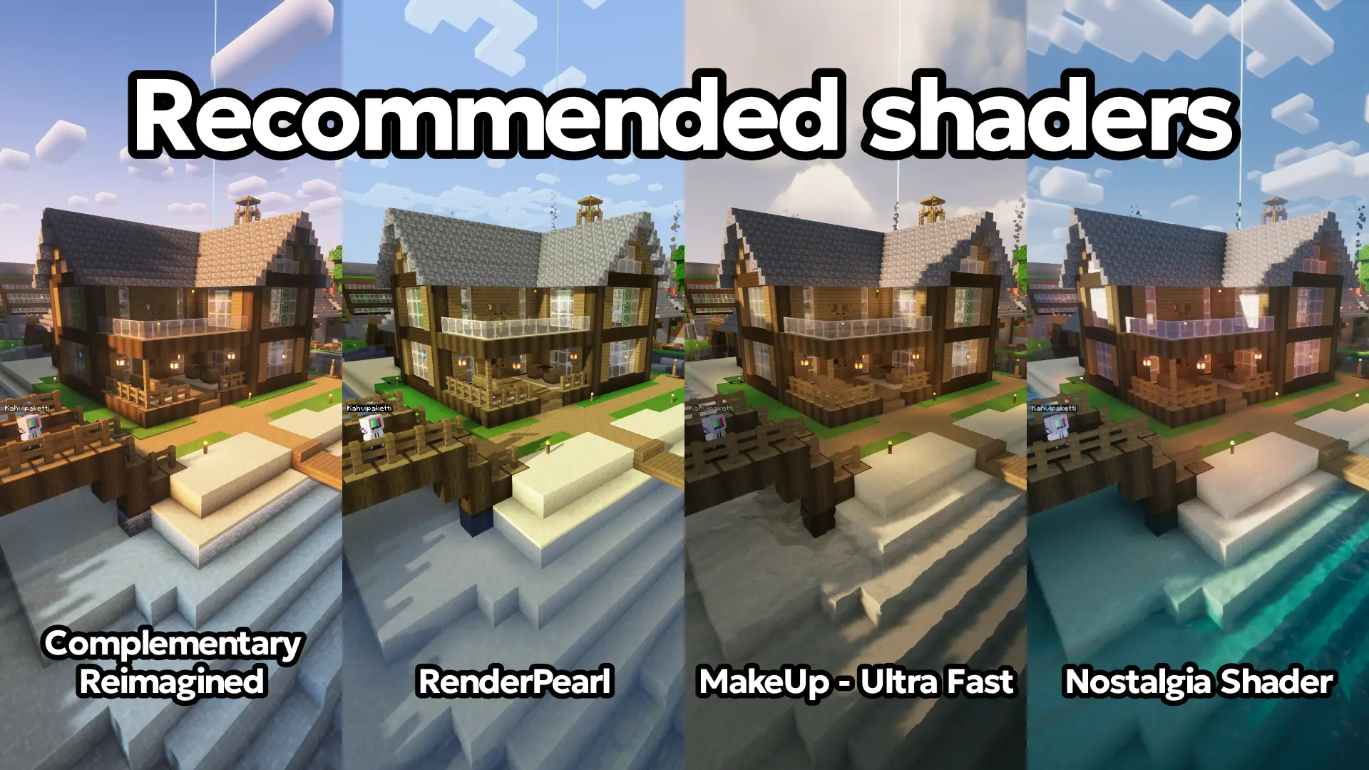 Recommended shaders