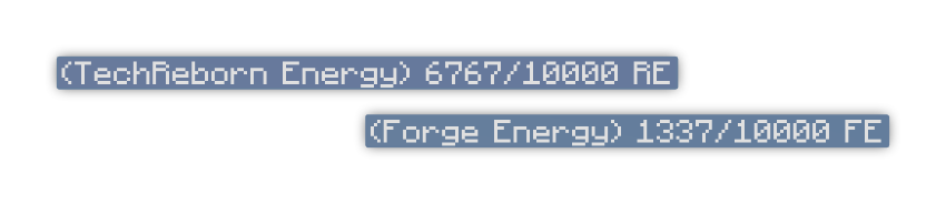 Previews of the energy inspection under Fabric and Forge.