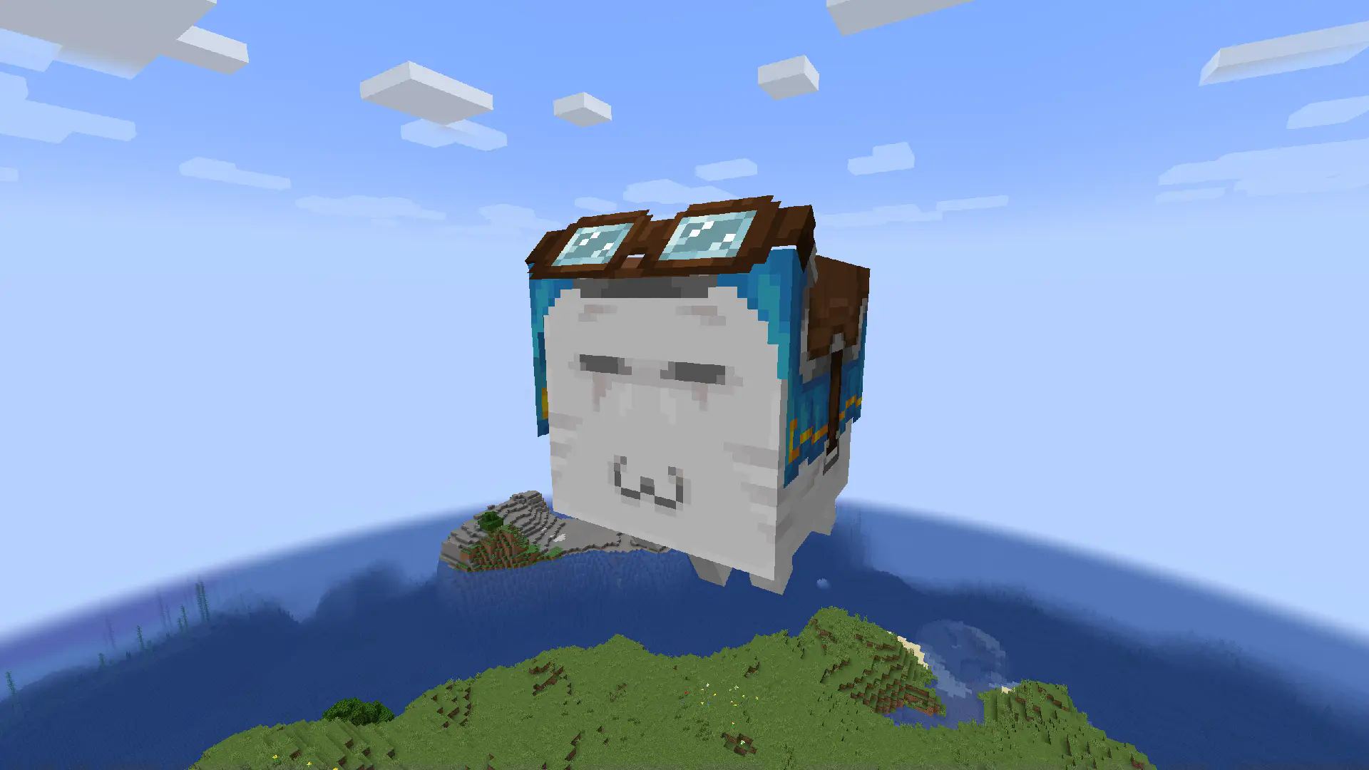 Ghast with Harness with :3 face