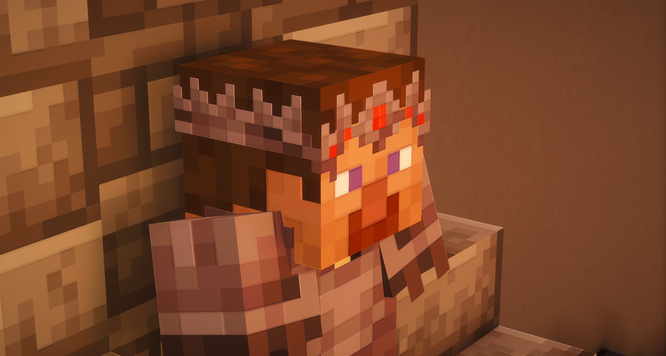 Netherite Crown with Silence Armor Trim + Redstone 