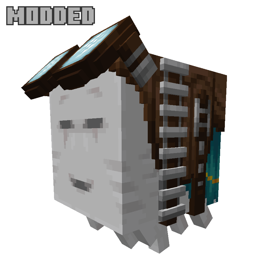 A looping GIF which compares what harnesses look like in vanilla versus how they look with the resource pack enabled.