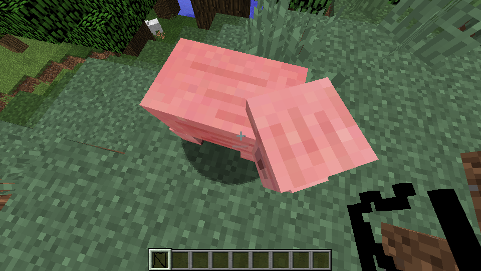 Swinging a letter at a pig