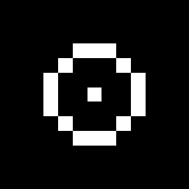 Crosshair black background