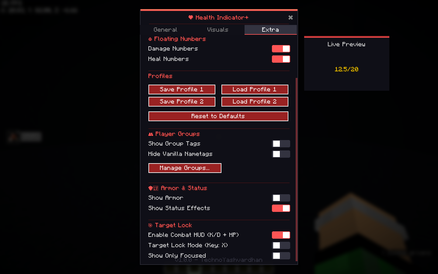 Setup the target lock bindings, the on-screen combat HUD overlay, and access the group manager for custom player team tags.
