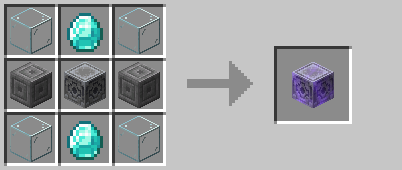The crafting recipe of a waypoint block