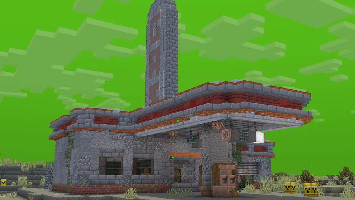 Gas station outside