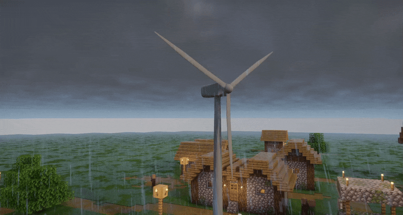 A wind turbine