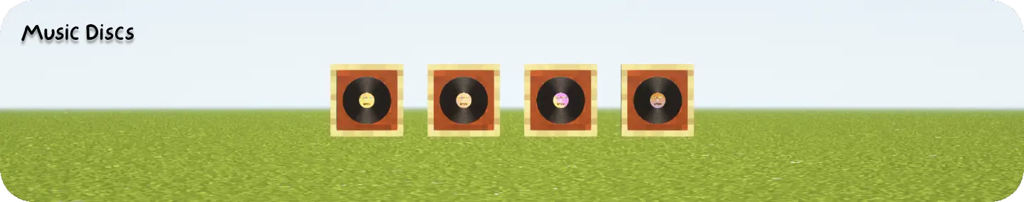 Figure 3. Music discs being displayed as example