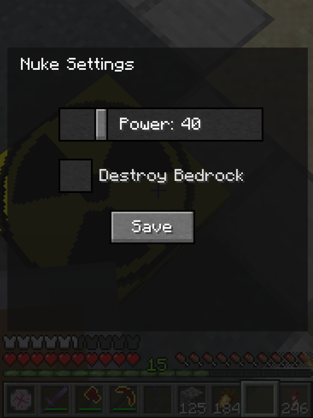 Nuke Settings GUI